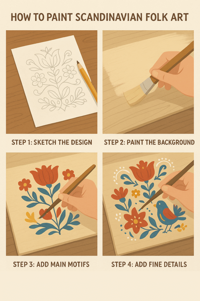 How to Paint Scandinavian Folk Art