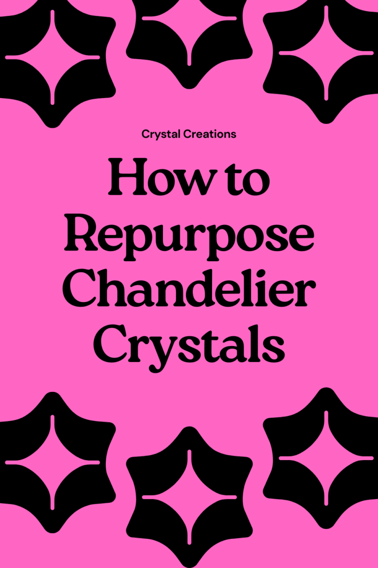 How to Repurpose Chandelier Crystals