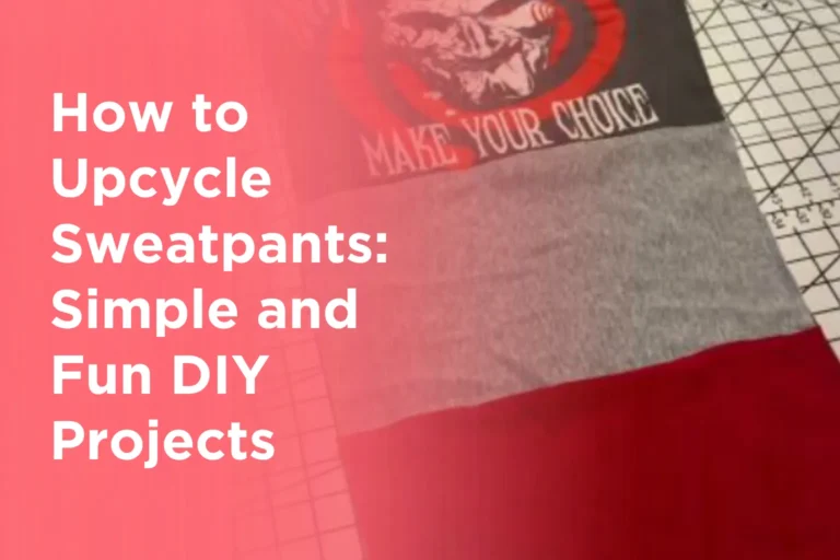 How to Upcycle Sweatpants