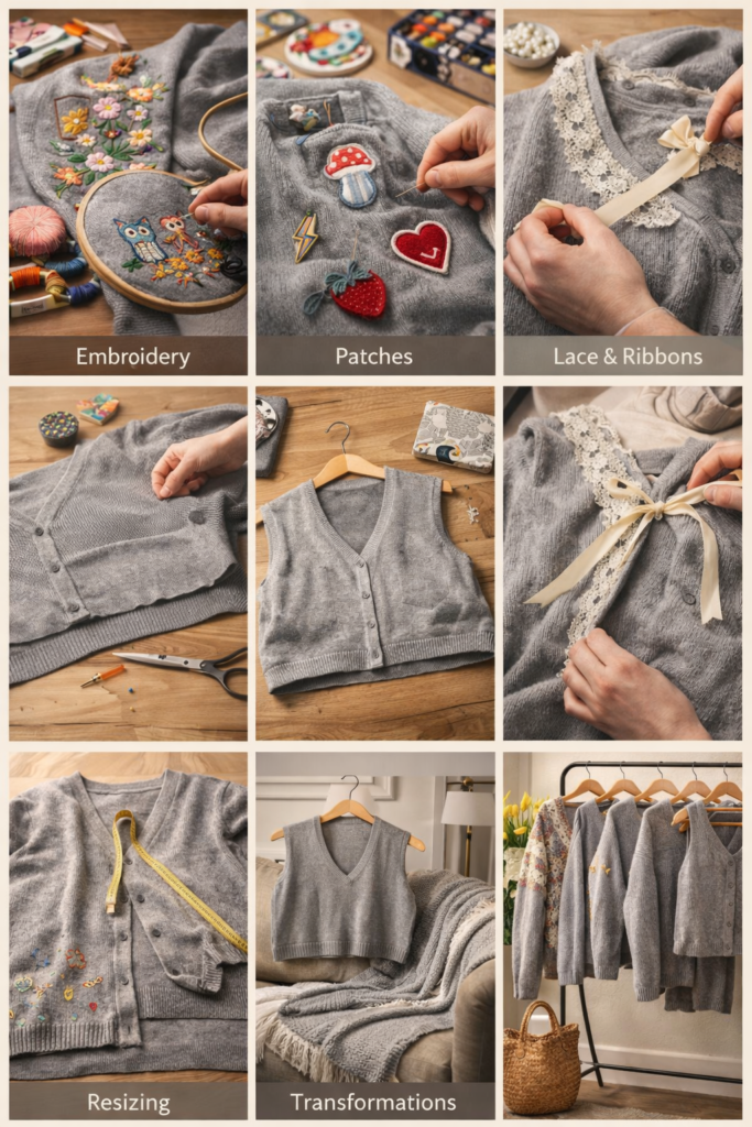 How to Upcycle a Cardigan