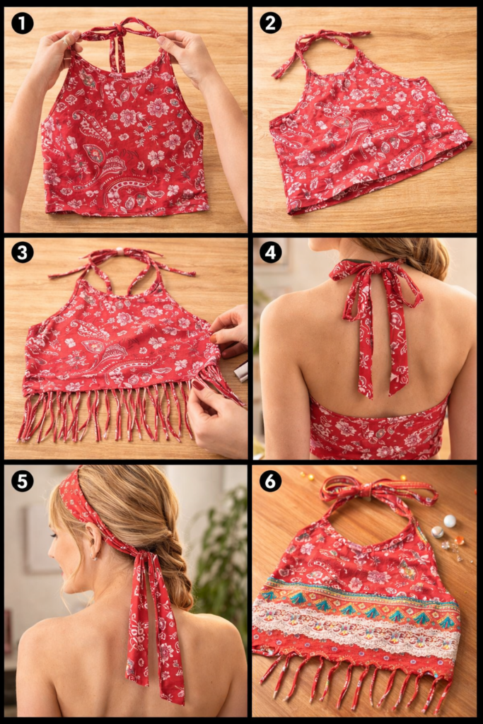 How to Upcycle a Halter Top