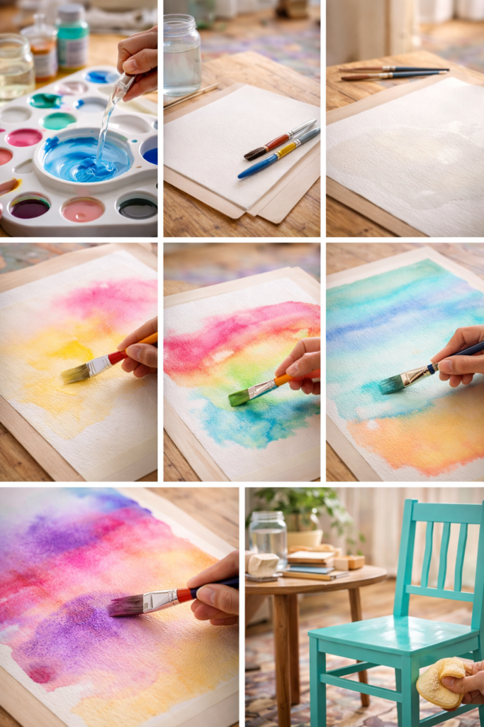 How to Use Acrylic Paint like Watercolor