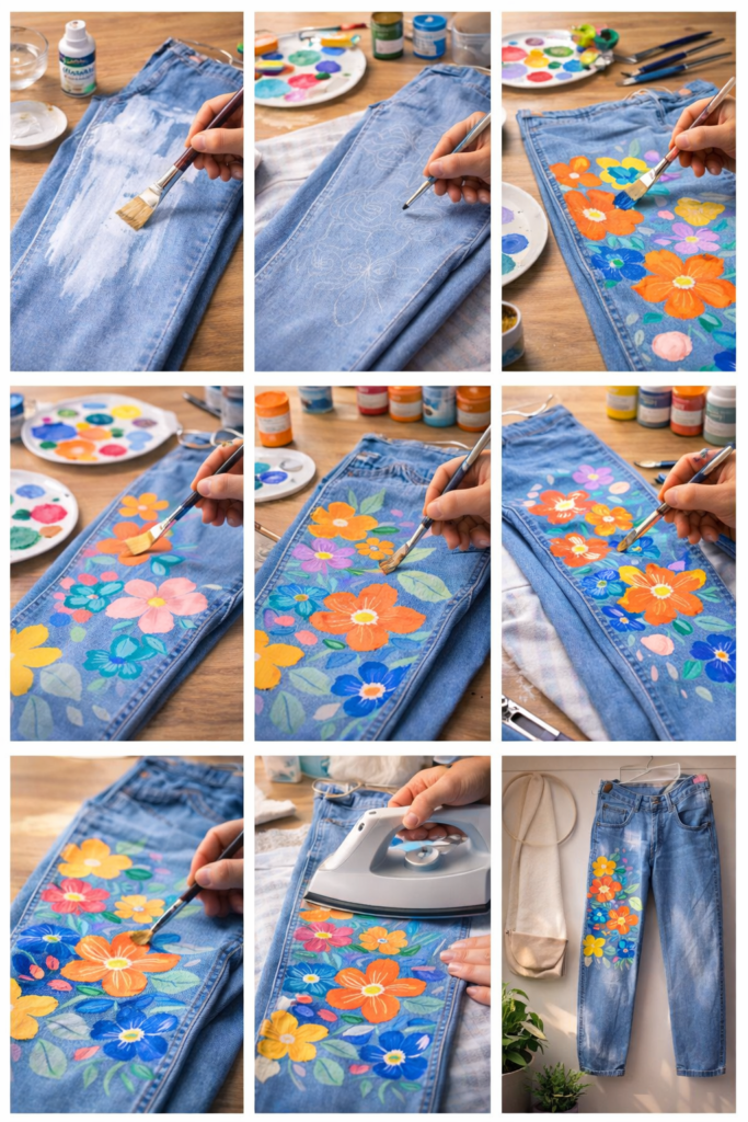 How to Use Acrylic Paint on Jeans