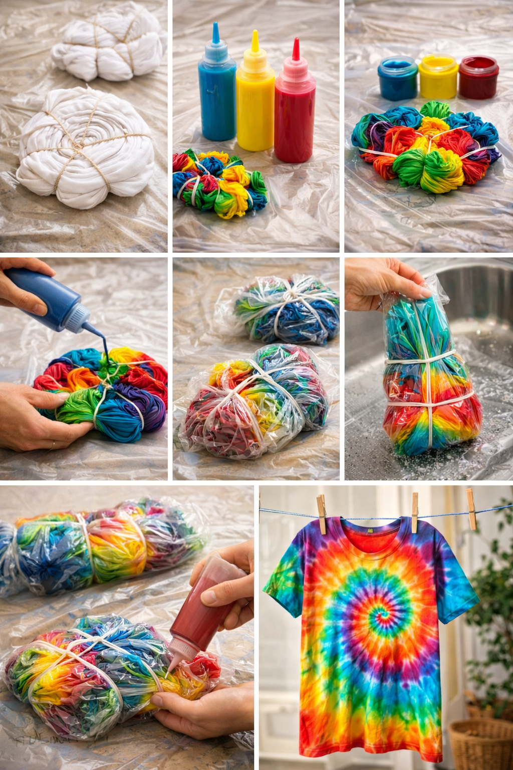 How to Use Acrylic Paint to Tie Dye? - Upcyclely - Changing The World ...