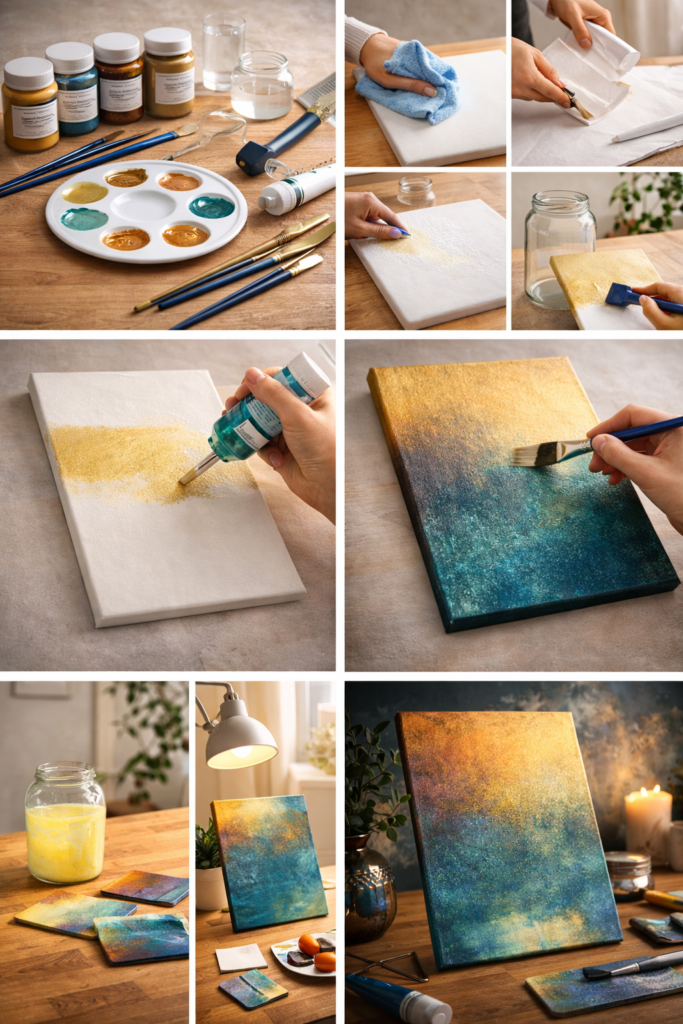 How to Use Metallic Acrylic Paint