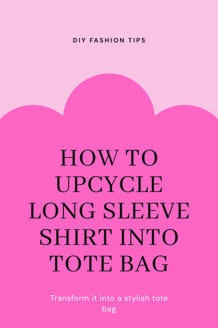 How to Upcycle Long Sleeve Shirt into Tote Bag