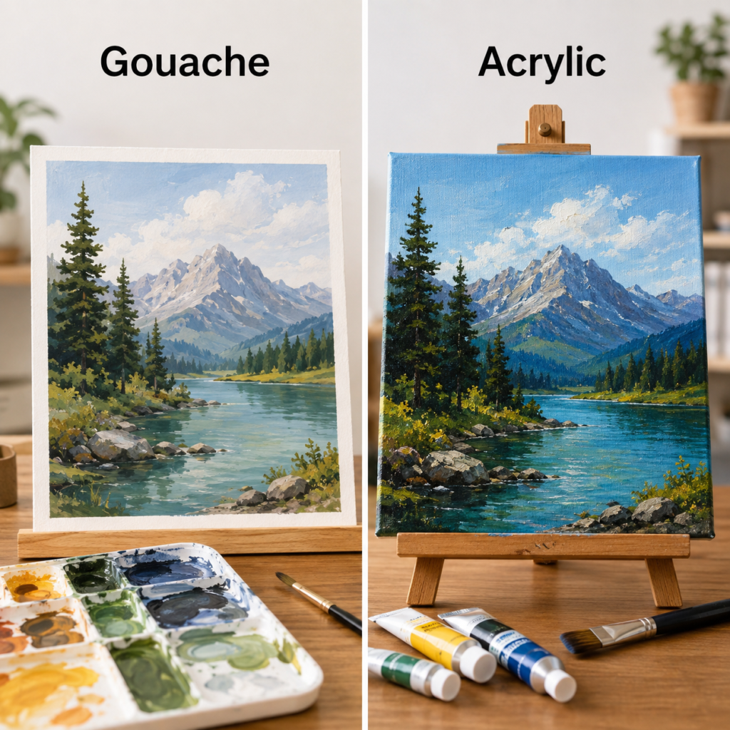 Landscape Painting Portable Paper Work or Layered Canvas Art Landscape Painting Portable Paper Work or Layered Canvas Art