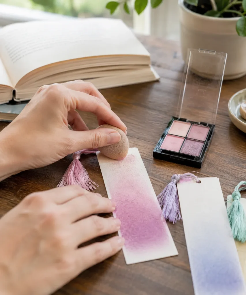Make Gradient Bookmarks With Old Eyeshadow Make Gradient Bookmarks With Old Eyeshadow