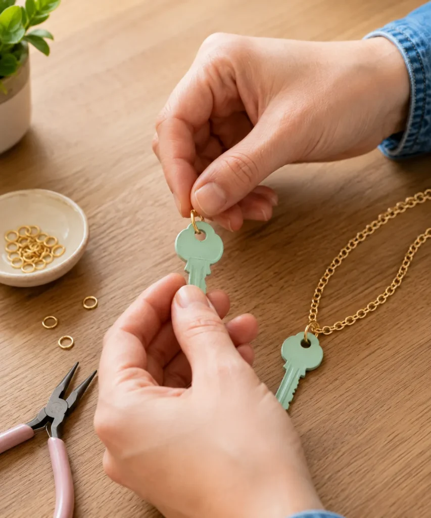 Make a Painted Key Pendant for a Simple Necklace Make a Painted Key Pendant for a Simple Necklace