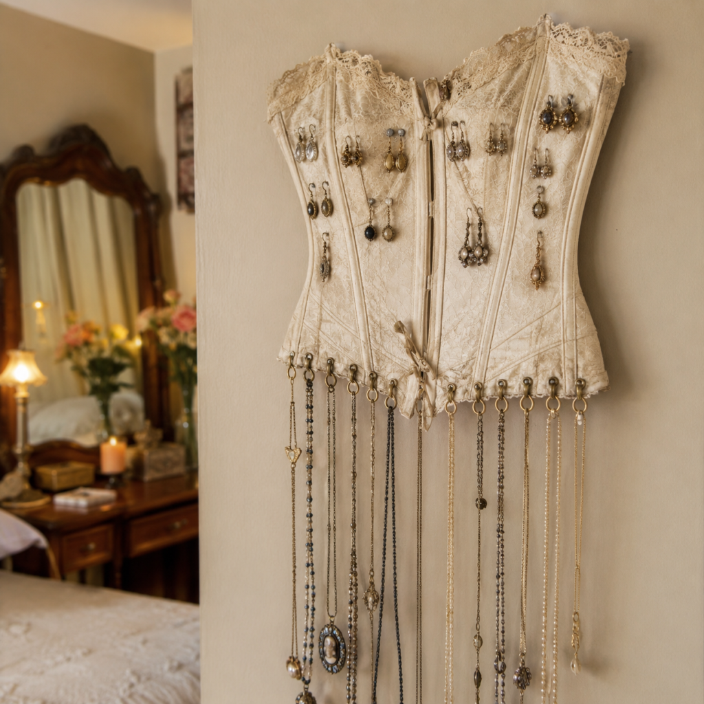 Mount a Corset as a Jewellery Display Mount a Corset as a Jewellery Display