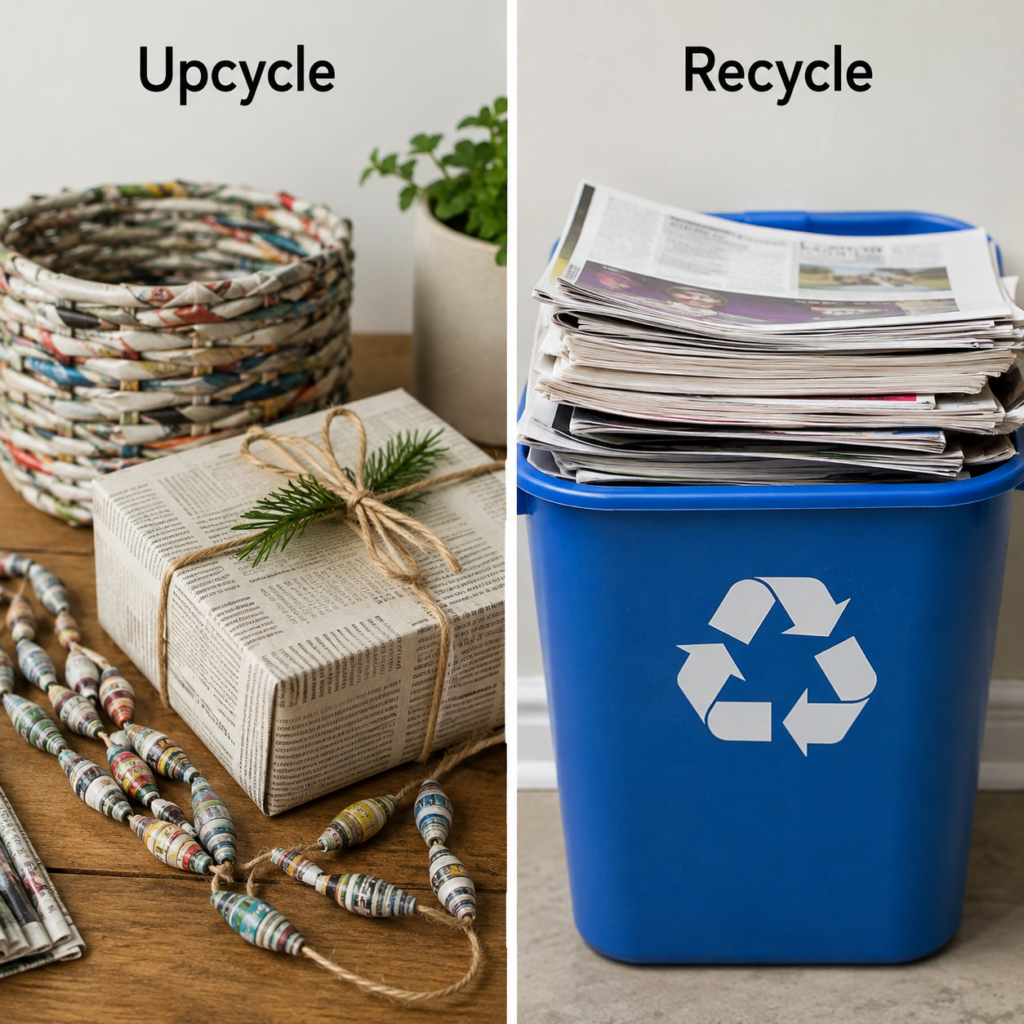 Newspaper Make Paper Crafts or Return the Fibre to Recycling Newspaper Make Paper Crafts or Return the Fibre to Recycling