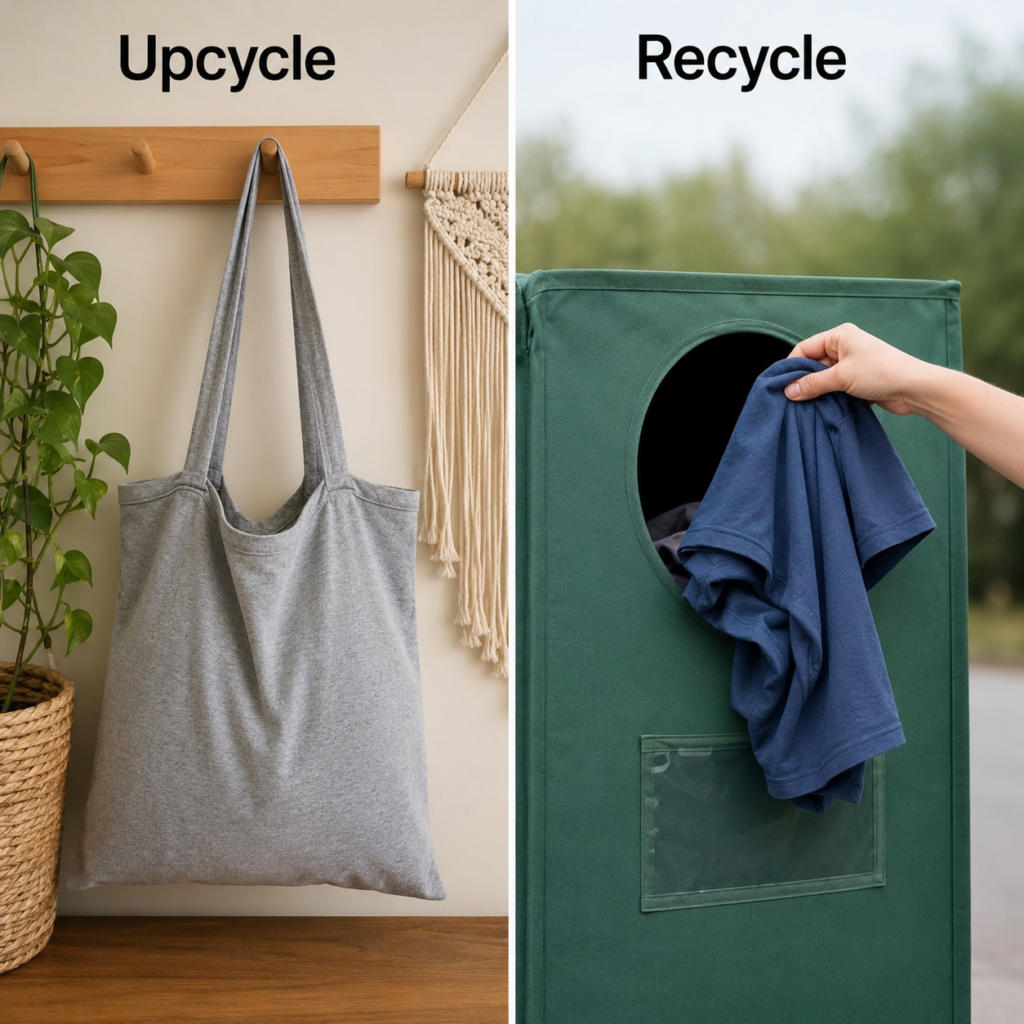 Old T-Shirt Make a Tote Bag or Use a Textile Collection Old T-Shirt Make a Tote Bag or Use a Textile Collection