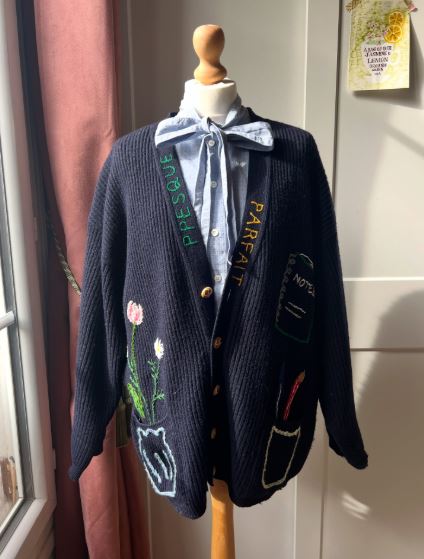 Refresh the Cardigan With Embroidered Buttons