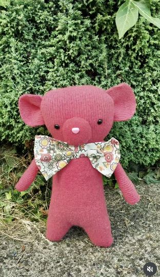 Sew a Soft Toy From Damaged Cardigan Fabric
