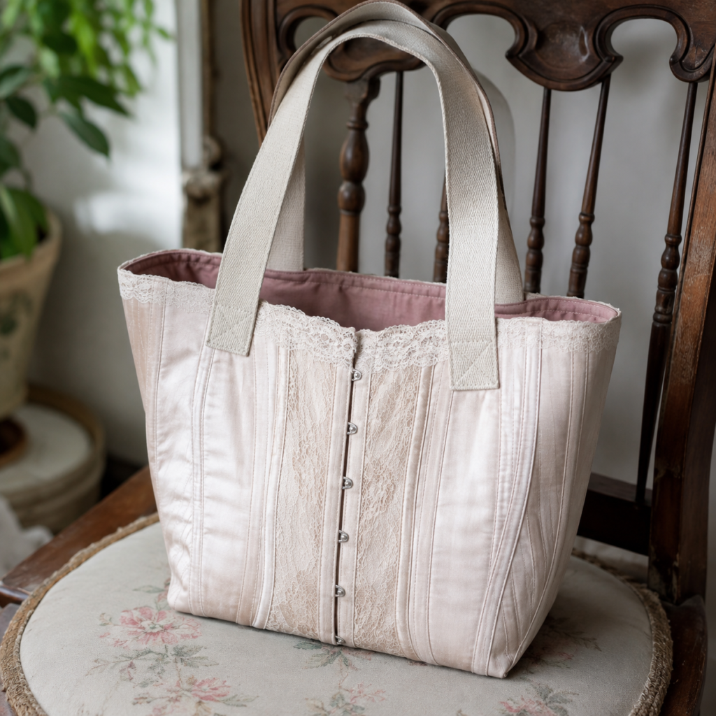 Sew a Structured Tote Bag From Corset Panels Sew a Structured Tote Bag From Corset Panels