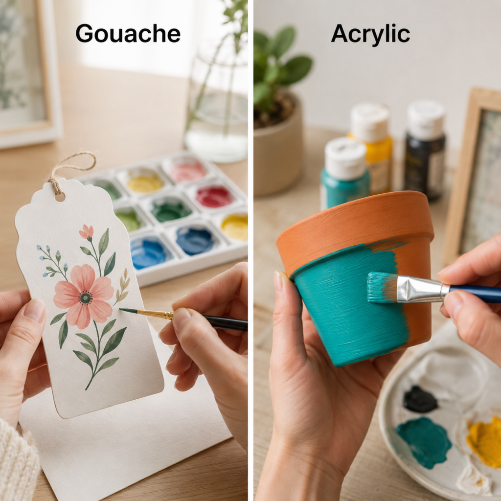 Small Craft Surfaces Paper Tags Versus Painted Plant Pots Small Craft Surfaces Paper Tags Versus Painted Plant Pots