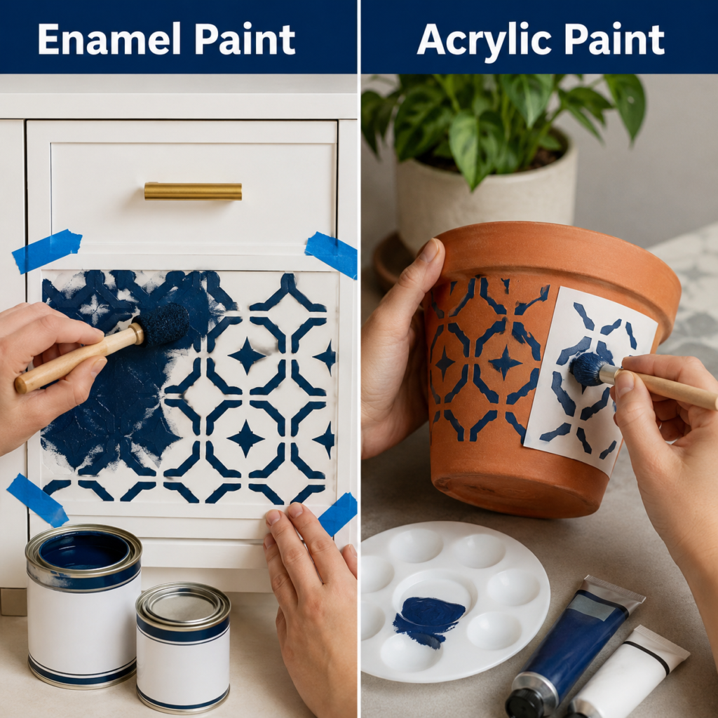 Stencil a Cabinet Front or a Terracotta Pot Stencil a Cabinet Front or a Terracotta Pot