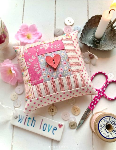 Turn Flat Sheet Scraps into a Patchwork Pincushion