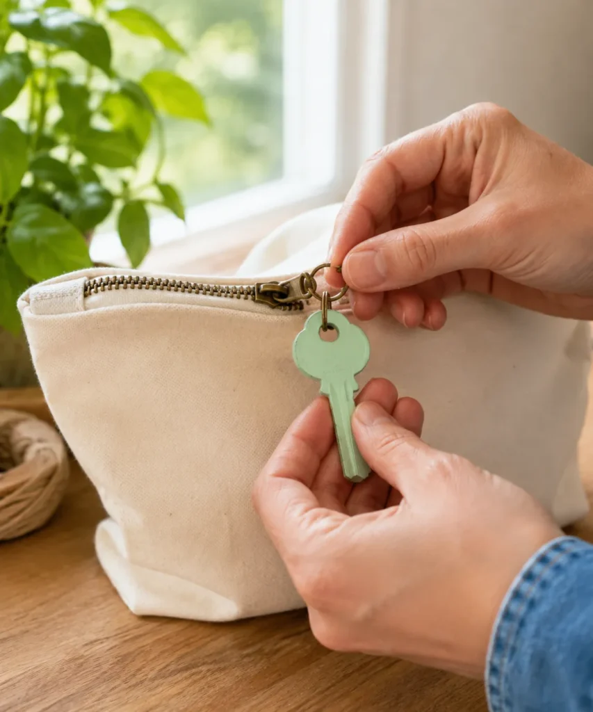Turn One Painted Key Into a Zipper Pull or Bag Charm Turn One Painted Key Into a Zipper Pull or Bag Charm