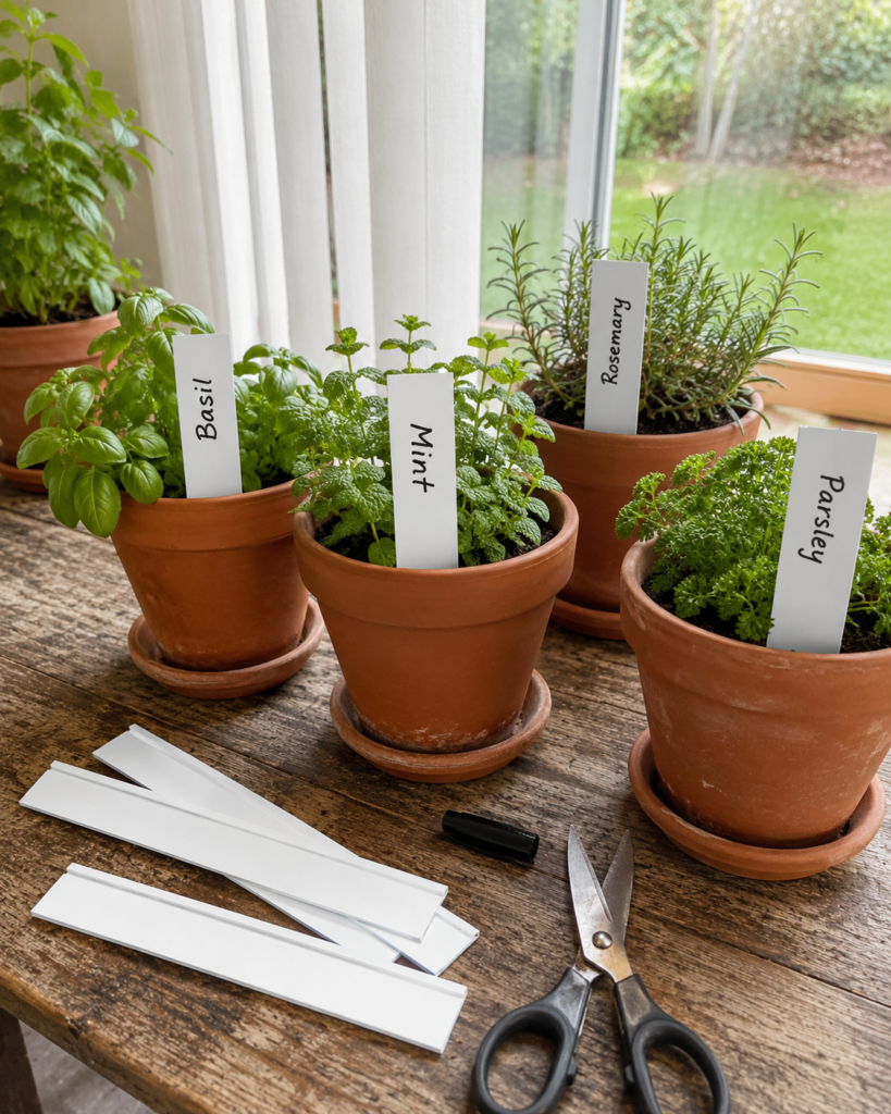 Turn Short Blind Offcuts into Reusable Plant Labels Turn Short Blind Offcuts into Reusable Plant Labels