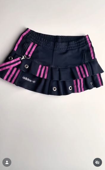 Turn Track Pants Into a Pleated Mini Skirt