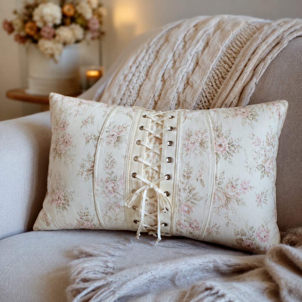 Turn a Corset Front Into a Decorative Cushion Turn a Corset Front Into a Decorative Cushion