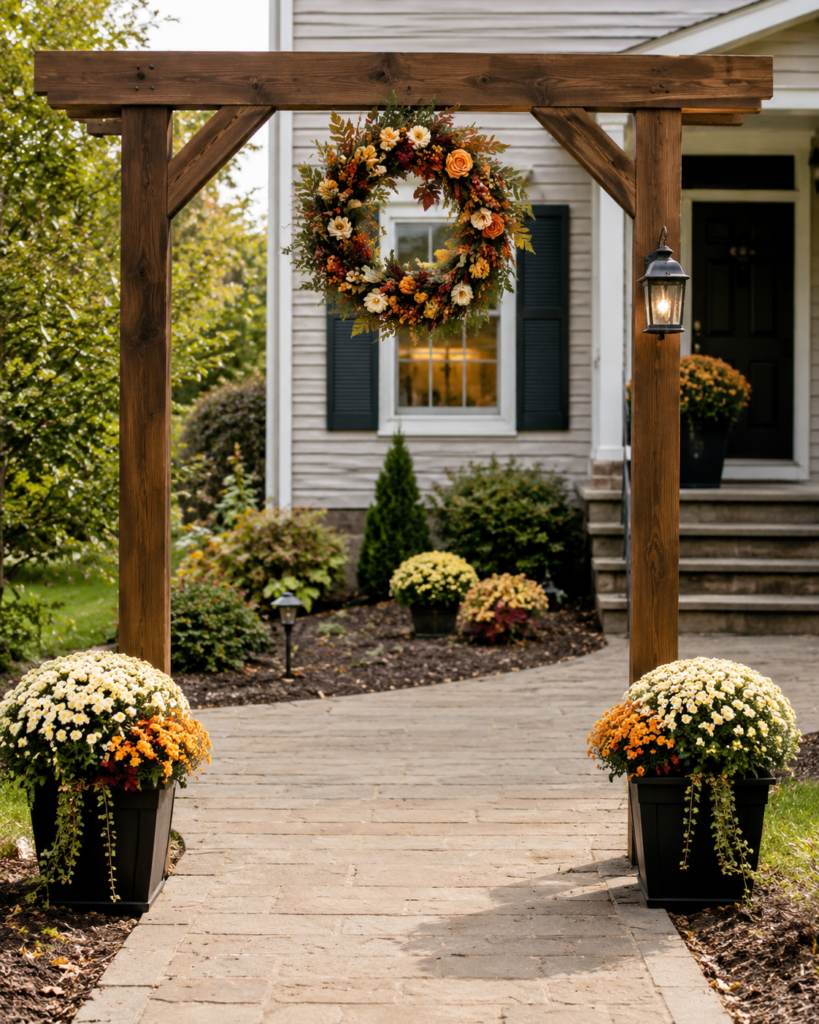 Turn the Wedding Arch Into a Seasonal Garden Entryway Turn the Wedding Arch Into a Seasonal Garden Entryway