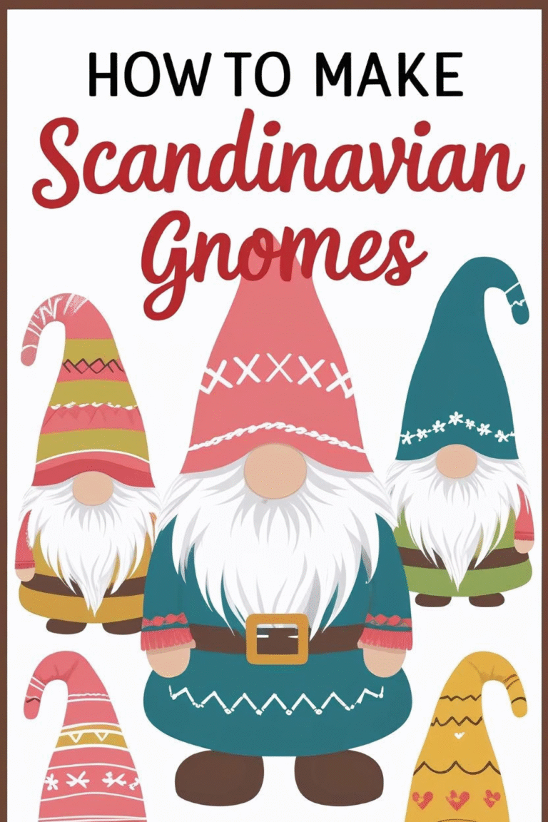 How to Make Easy Scandinavian Gnomes