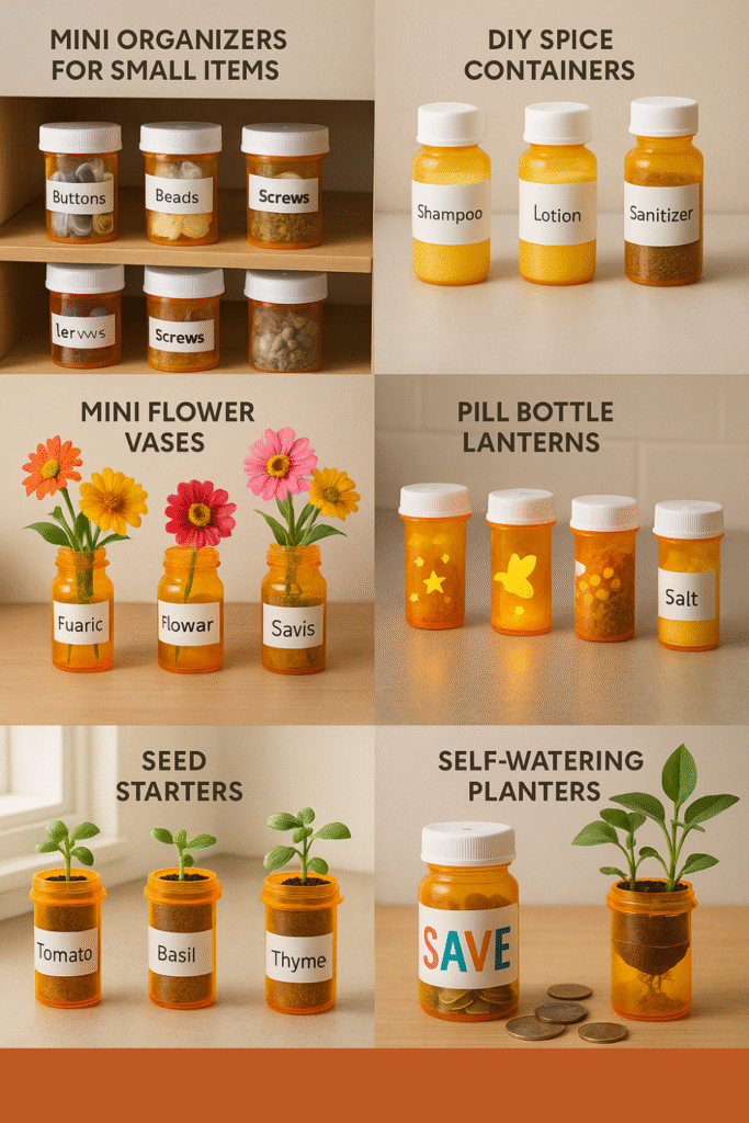 how to repurpose pill bottles