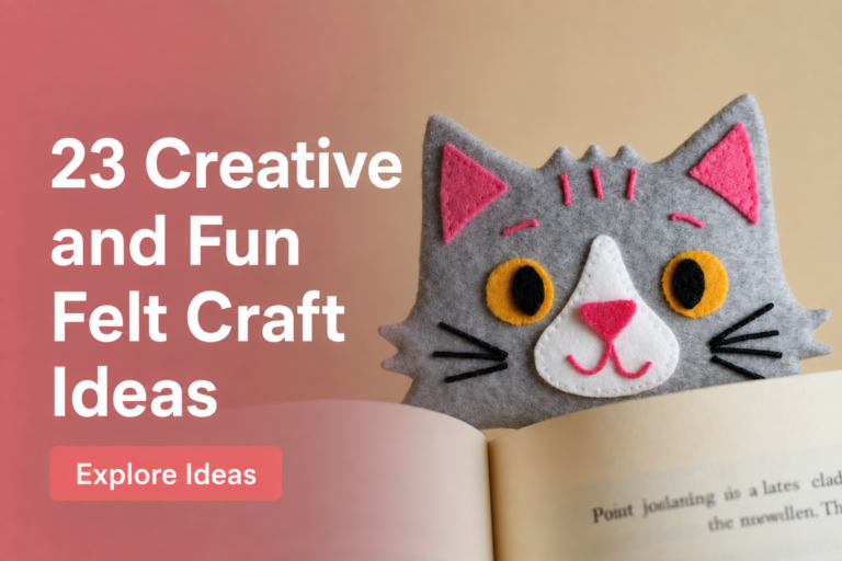 23 Creative and Fun Felt Craft Ideas