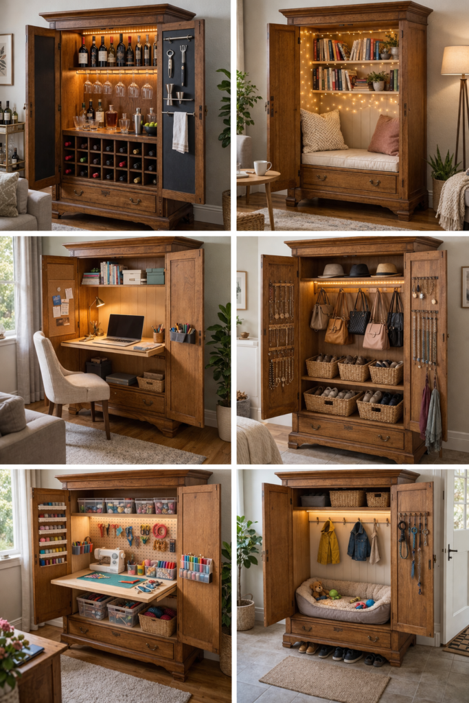 7 Creative Ways to Repurpose an Armoire