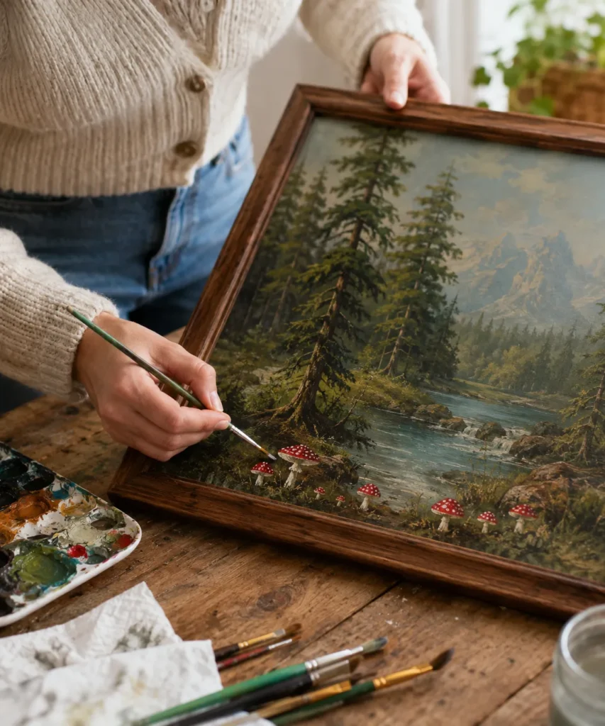 Add Tiny Mushrooms to a Woodland Landscape