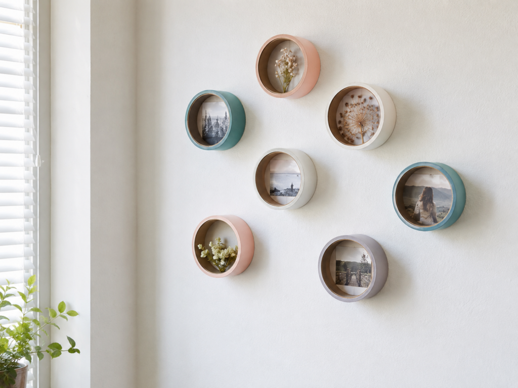 Arrange Tape Rolls as Small Wall Frames Arrange Tape Rolls as Small Wall Frames