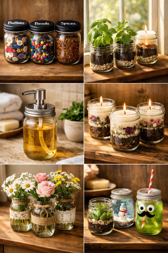 How to Repurpose Small Glass Jars