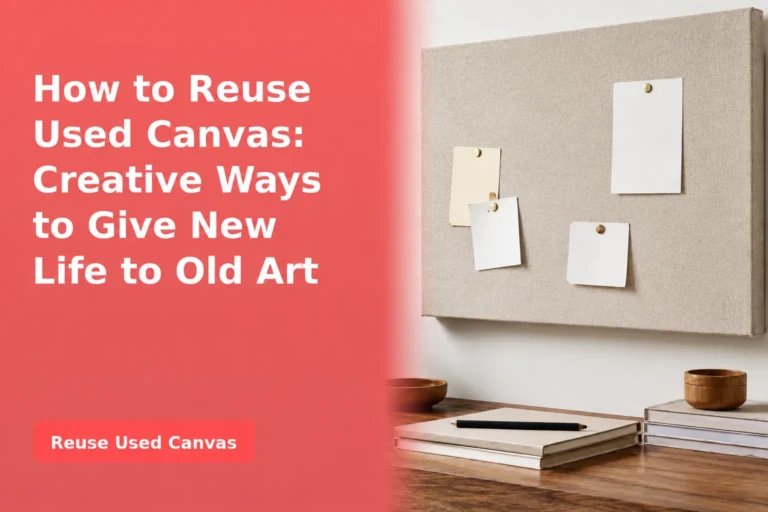 How to Reuse Used Canvas Creative Ways to Give New Life to Old Art