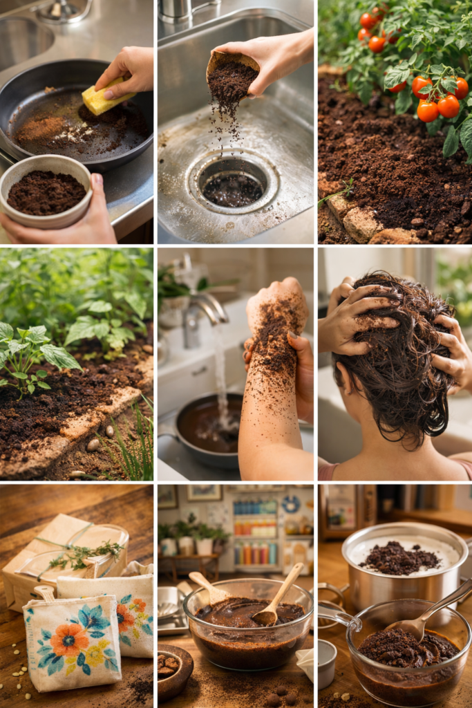 How to Reuse Used Coffee Grounds