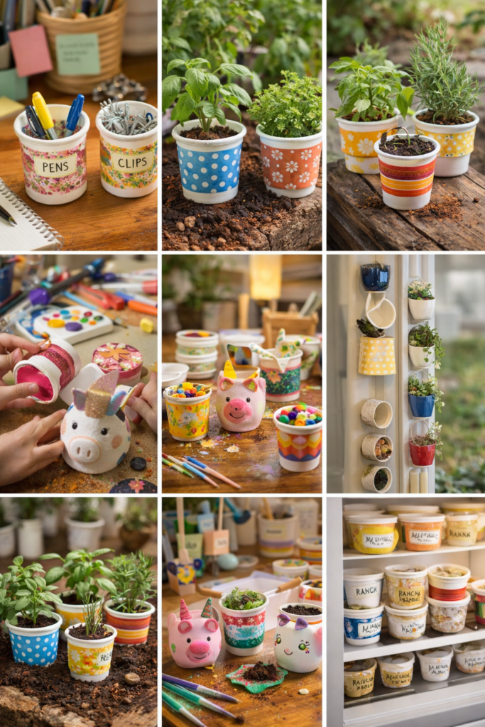 How to Reuse Yogurt Cups