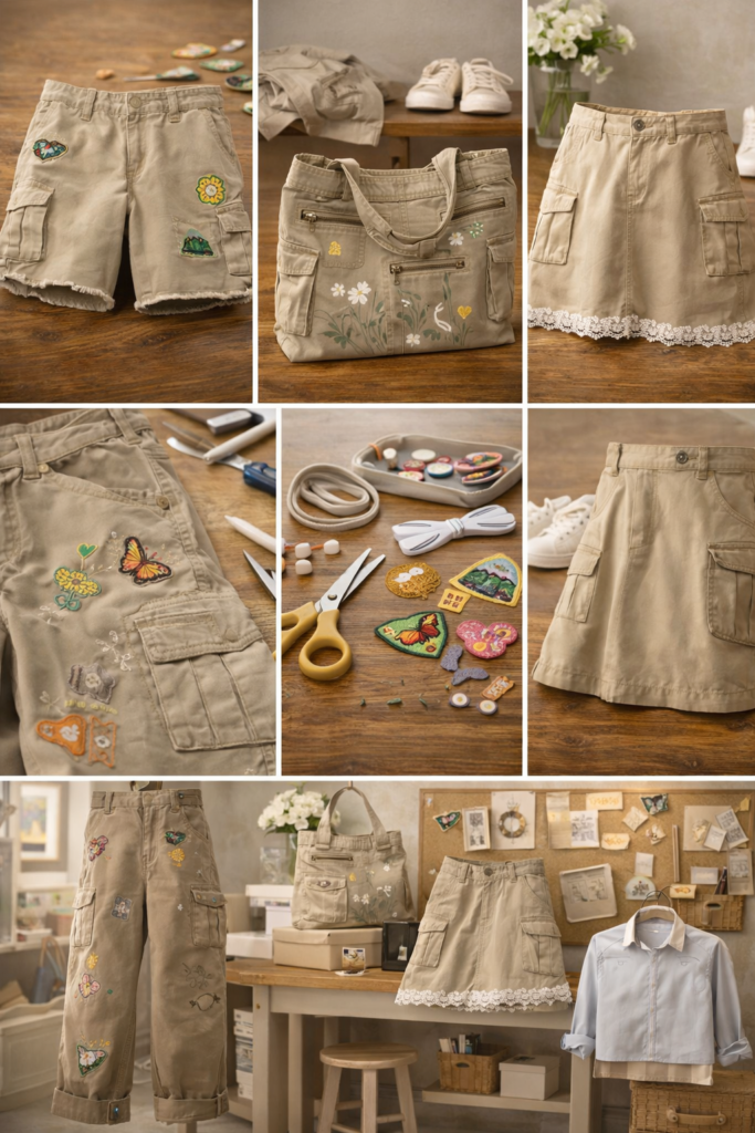 How to Upcycle Cargo Pants