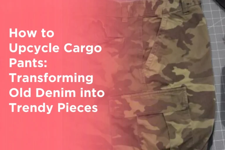 How to Upcycle Cargo Pants Transforming Old Denim into Trendy Pieces