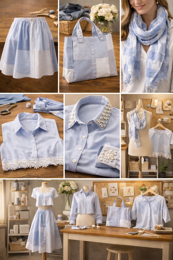 How to Upcycle a Button-Up Shirt