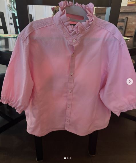Refashion a Plain Shirt Into a Ruffled Cropped Blouse