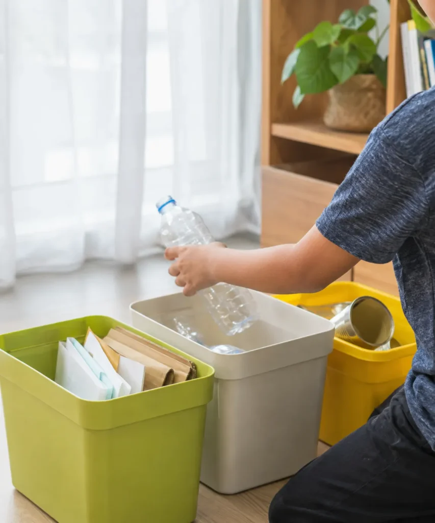 Sort Clean Household Recyclables Into Simple Bins Sort Clean Household Recyclables Into Simple Bins