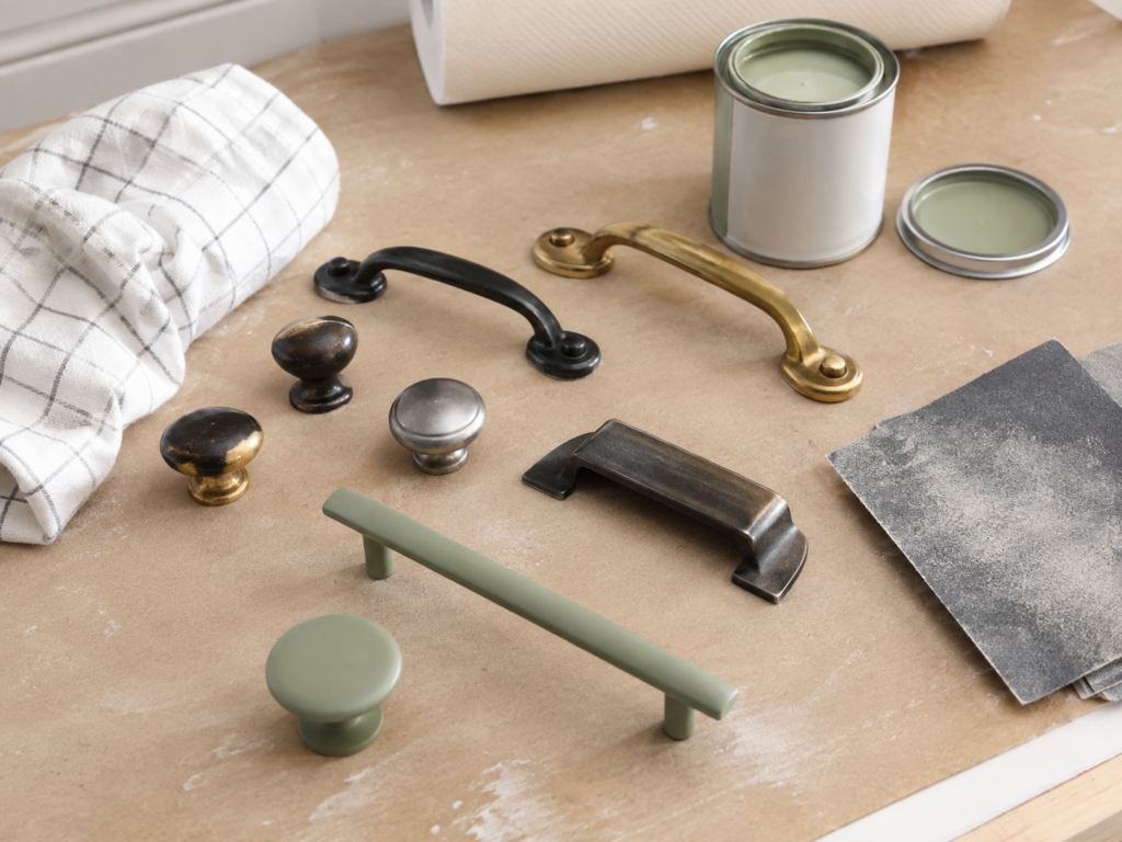 Test the Finish on Mixed Knobs and Pulls Before Spraying the Full Set Test the Finish on Mixed Knobs and Pulls Before Spraying the Full Set