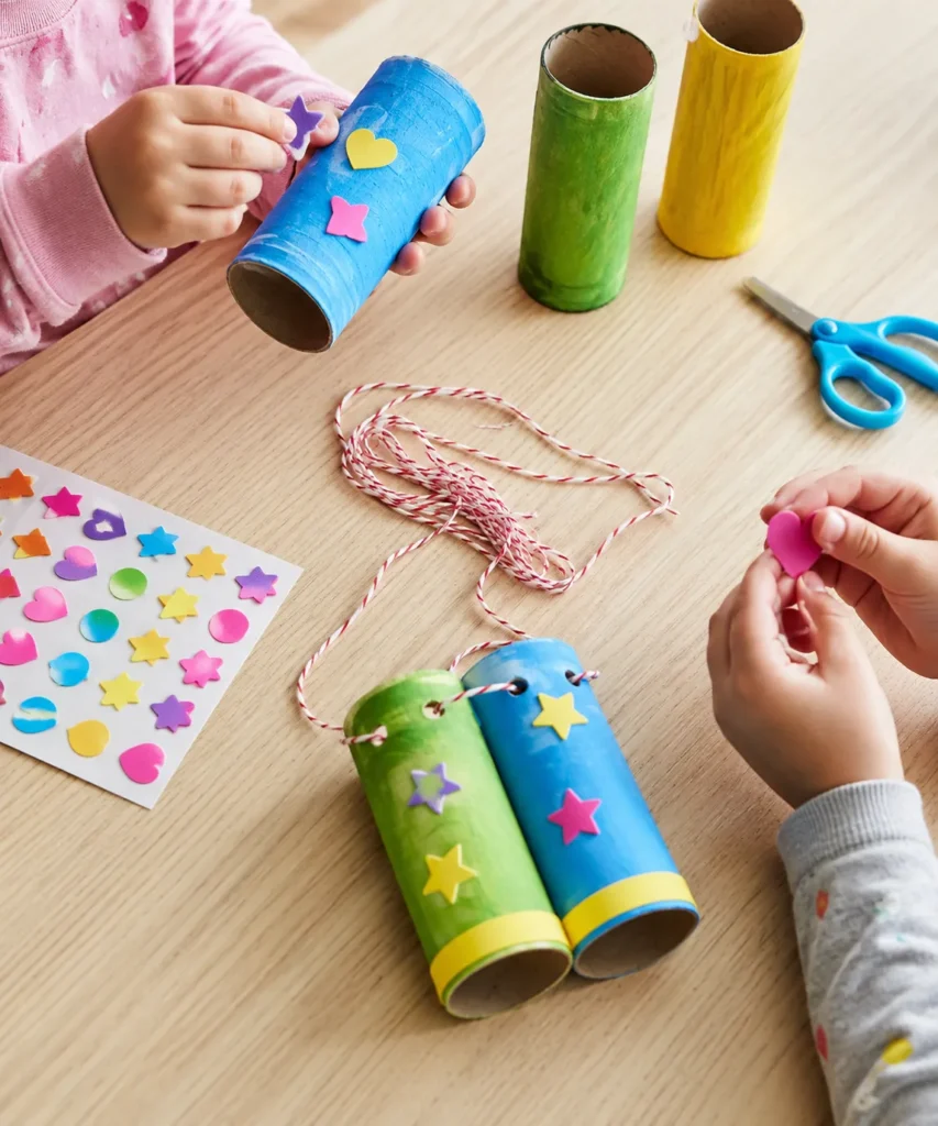 Turn Cardboard Tubes Into Pretend-Play Binoculars
