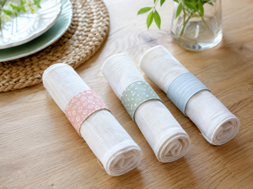 Turn Tape Rolls Into Simple Napkin Rings Turn Tape Rolls Into Simple Napkin Rings