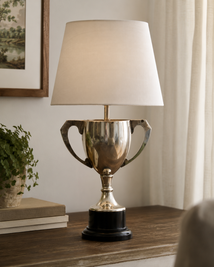 Turn a Damaged Trophy into a Small Table Lamp Turn a Damaged Trophy into a Small Table Lamp
