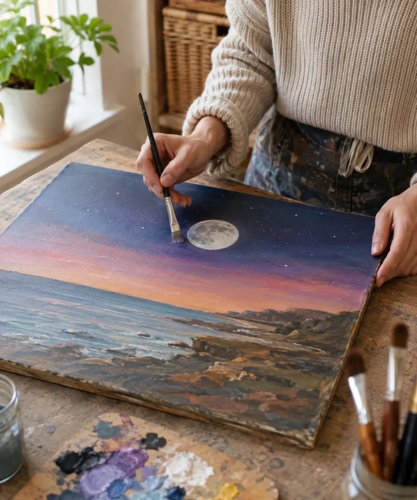 Turn a Dark Seascape Into a Moonlit Scene