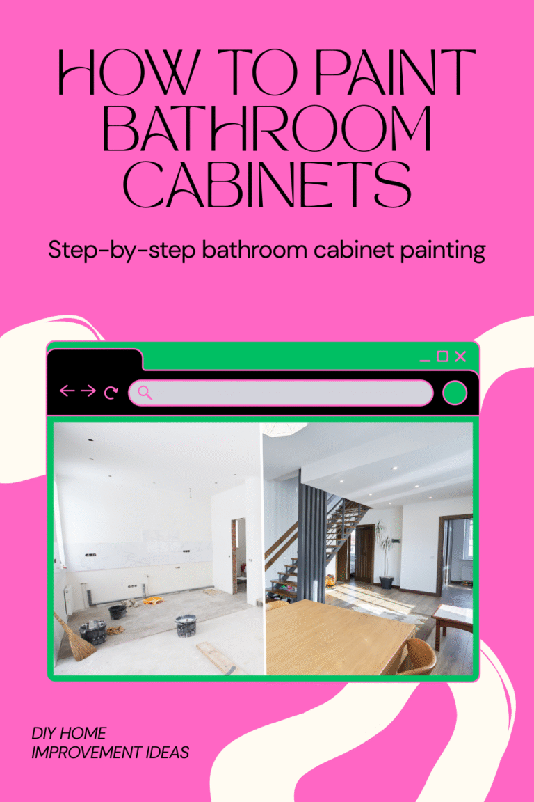 how to paint bathroom cabinets