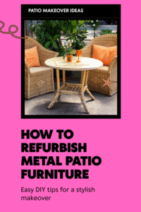 Read more about the article How to Refurbish Metal Patio Furniture: A Step-by-Step Guide for a Fresh, New Look