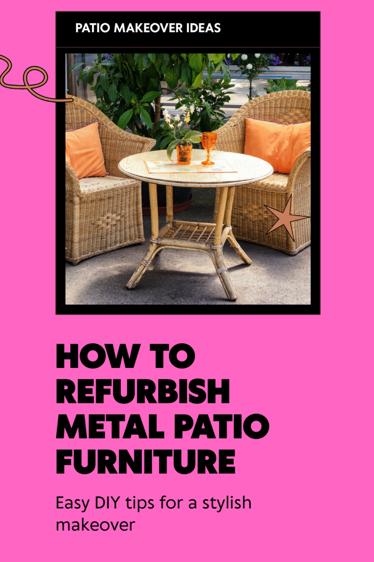 how to refurbish metal patio furniture